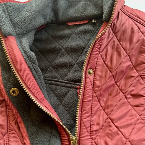 Barbour Cavalry Gilet Vest Burgundy US 4 - Picture 6 of 8